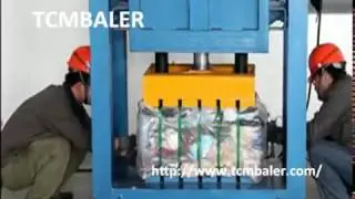 Used Clothing Waste Cotton Vertical Hydraulic Baler For Sale