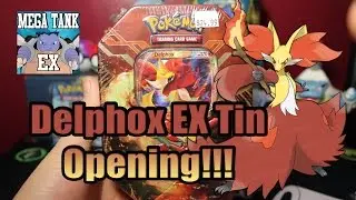 Pok&eacute;mon Delphox EX Tin Opening!