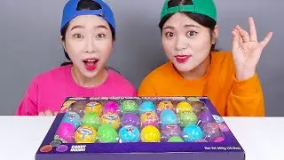 Mukbang Bola mata jeli jeli bumi DONA Indonesia