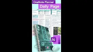 Plan Smarter with OneNote Teal Digital Planner  | Daily Page Walkthrough