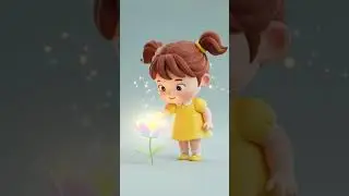 Tiny Flower Magic 🌸💖#trending #cartoon #cute #kids cartoon #ytshorts