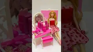 satisfying with unboxing miniature pink  doll💅🏻💄