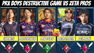 PRX f0rsakeN Hard Carrying PRX CGRS & Garnets Against ZETA SyouTa & ZETA Xdll in Ranked