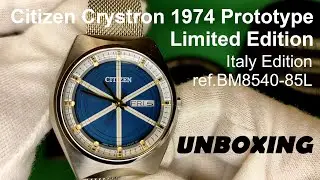 Citizen Crystron 1974 Prototype Limited Edition - Italy Edition - Unboxing - ref.BM8540-85L