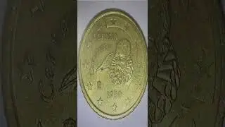 20 центов 1999 года Испания. #коллекция #нумизмат #монета #деньги #архив