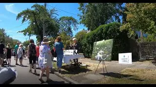 My Hometown Rides ~ Moss Street ~ Farmers Market and Art Gallery of Greater Victoria Paint-In