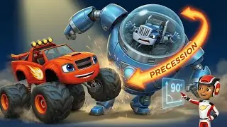 Blaze vs. The Gyroscopic Cheater! 💥 | Precession Torque Sumo STEM Match! | Full Episode