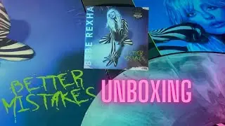 BEBE REXHA BETTER MISTAKES Album black & white marbling vinyl LP 🏁unboxing #Rvinylvlog 3