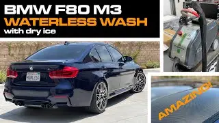 Amazing BMW F80 M3 Waterless Wash with Dry Ice - Dry Ice Detailing