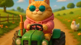 Funny Cat Farming Cabbage  | Cute Cat Harvest Adventure for Kids |  Hindi Rhymes for Kids | 3D