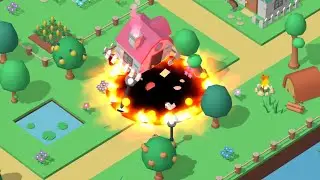 Holein. Vertical display orientation support. Android mobile hole game