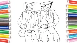 Mega SKIBIDI TOILET 66 COLORing pages / SPeaKER MAN and Camera MAN Color TV / NCS music