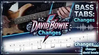 Changes by David Bowie - Bass Cover with Tabs Play-Along