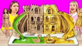 We build Amezing doll House Rich vs Brock | funny Amezing Hacks Tricks by 