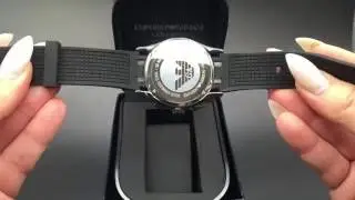 Chronos Watches Armani Ceramic Black Silicone Watch AR1430