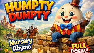 Humpty Dumpty Had a Great Fall 🥚 | 3D Animated Nursery Rhyme for Kids