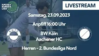 Herren - 2. Bundesliga Nord - BW Köln vs. Aachener HC (2. Spieltag - Feldsaison 2023/2024)