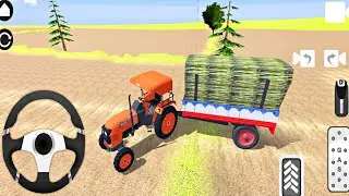 Indian Tractor John Deere Driving - Indian Village Offroad Farming Simulator Game - Android Gameplay