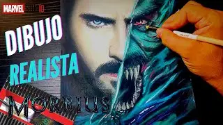 Como Dibujar a Morbius De marvel  (JARED LETO) Realista / drawing morbius / how to draw morbius sony