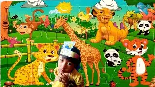 amazing ANIMAL puzzle | how to put together an animal puzzle. puzzle for kids