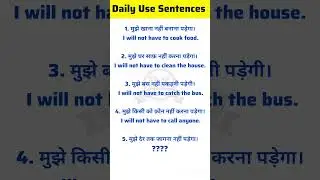 Basic English Speaking Course Chapter 1 #english #englishlearningclass #englishspeaking #ytshorts