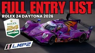 2026 Rolex 24 at Daytona: Full LMP2 Entry List & All Drivers Confirmed