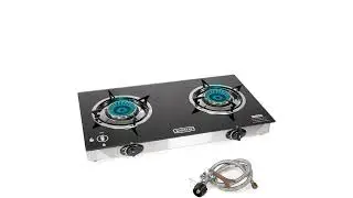 Barton Double Burner Stove w/Auto Ignition LPG Tempered Glass Outdoor #eaffilifest #trending #viral