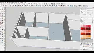 Designing in Sketchup using the 1001bit tools plugin. Part 1-floor, walls, openings, windows.