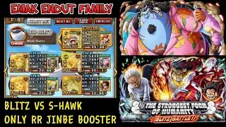 Blitz Battle VS S-Hawk !! The Strongest Form of Humanity !! Only RR Jinbe Booster !! #trecru