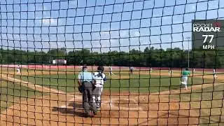 East Rockingham HS (2025) 1B/RHP Will Eppard sends a 🚀 into the right centerfield gap for an RBI 3B