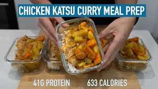 Low Calorie Chicken Katsu Curry Meal Prep - High Protein