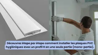 Comment installer les plaques hygi&eacute;niques avec le profil de s&eacute;paration H en mono partie