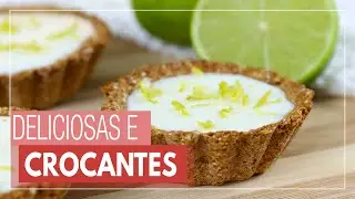 TORTINHAS DE LIMÃO DELICIOSAS E CROCANTES - sobremesa fácil | Mamãe Vida Saudável #351
