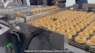 Industrial Continuous Donut Fryer #donuts #doughnuts #fryer #fryermachine #bakerymachine