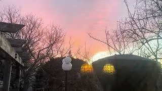 Pink sky during sunset(1/23/2026)