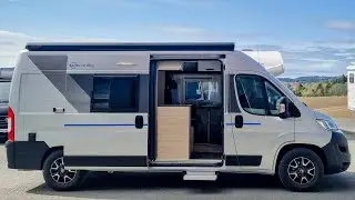 Small Luxury Bunk Bed Campervan Sleeps 4 - Sun Living V60 SP Family by Adria Mobil