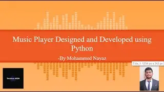 Music Player using python | Python projects | Basic python project | tkinter project | Tecnico MDN