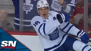 Maple Leafs' Mitch Marner Outwaits Defence Before Snapping Five-Hole vs. Flames