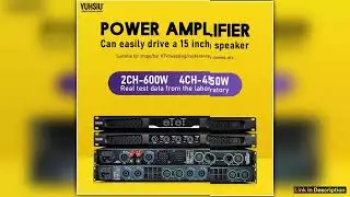 Professional Digital High Power 1U Amplifier 600W 24 Channels Audio for Disco Outdoor Concerts
