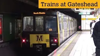 Tyne And Wear Metro Trains At Gateshead