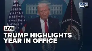 President Trump celebrates one year anniversary since taking office