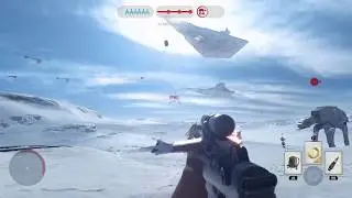 Battlefront 2015 - Skirmish AI Snowspeeder Playing the Objective