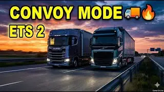 ETS2 Convoy With Friend 🚛🔥 | Long Drive Multiplayer | Game On Live #ets2 #marathistreamer