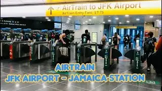 AirTrain from Jamaica Station - JFK Airport Terminal 8 - Jamaica Station ( July 8,2021)…#131
