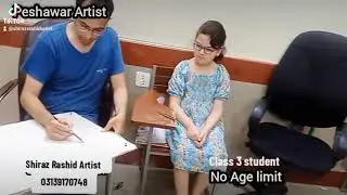 No Age limit little Class 3 students #art #sketch #artist #viralvideo #drawing #peshawar#shortsfeed