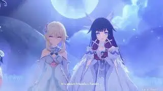 Columbina & Traveler Vs Dottore Final Battle | True Moon Cutscenes | Genshin 6.3