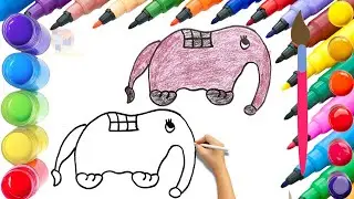 How To Draw cute Lirili Larila Drawing, Painting & Coloring For Kids and Toddlers_🌈🎨