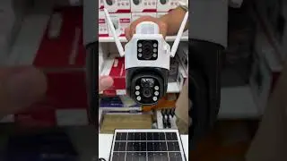 Quyosh panelli sim kartada ishlaydigan, 360&deg; aylanadigan va yaqinlashadigan PTZ kamerasi #ptz #cctv