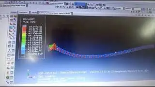 Beam Failure Lateral Load and vertical Load #Abaqus #FEA