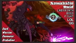 EPIC SEVEN Raid Azmakalis Labyrinth - Devourer Arahakan Boss Fight Dark Warrior - Epic 7 Guide Tips